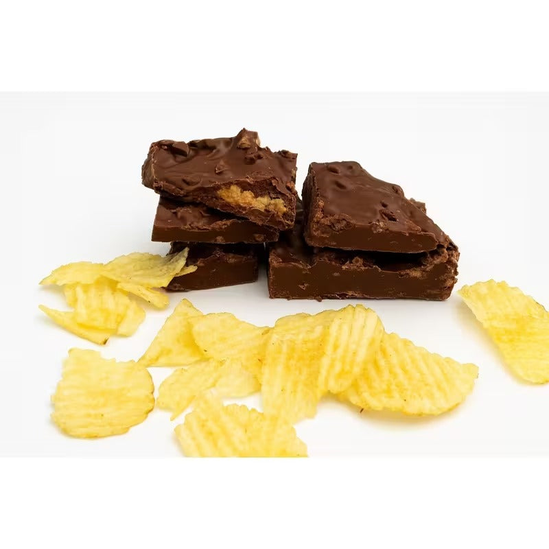 Chocolate Covered Potato Chips Bark Sweet & Crunchy Snack Treat