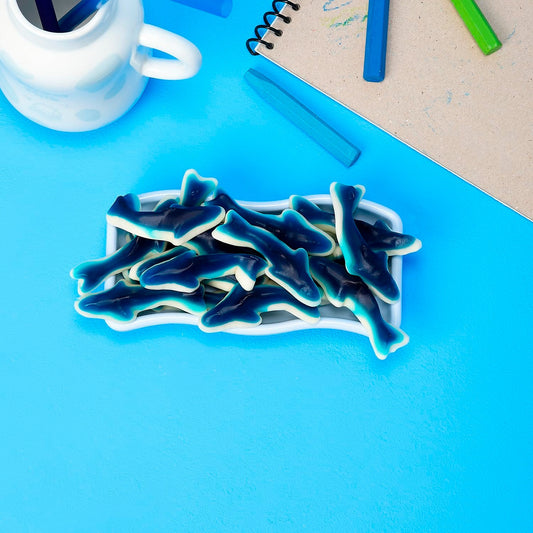 Blue Gummy Shark Candy