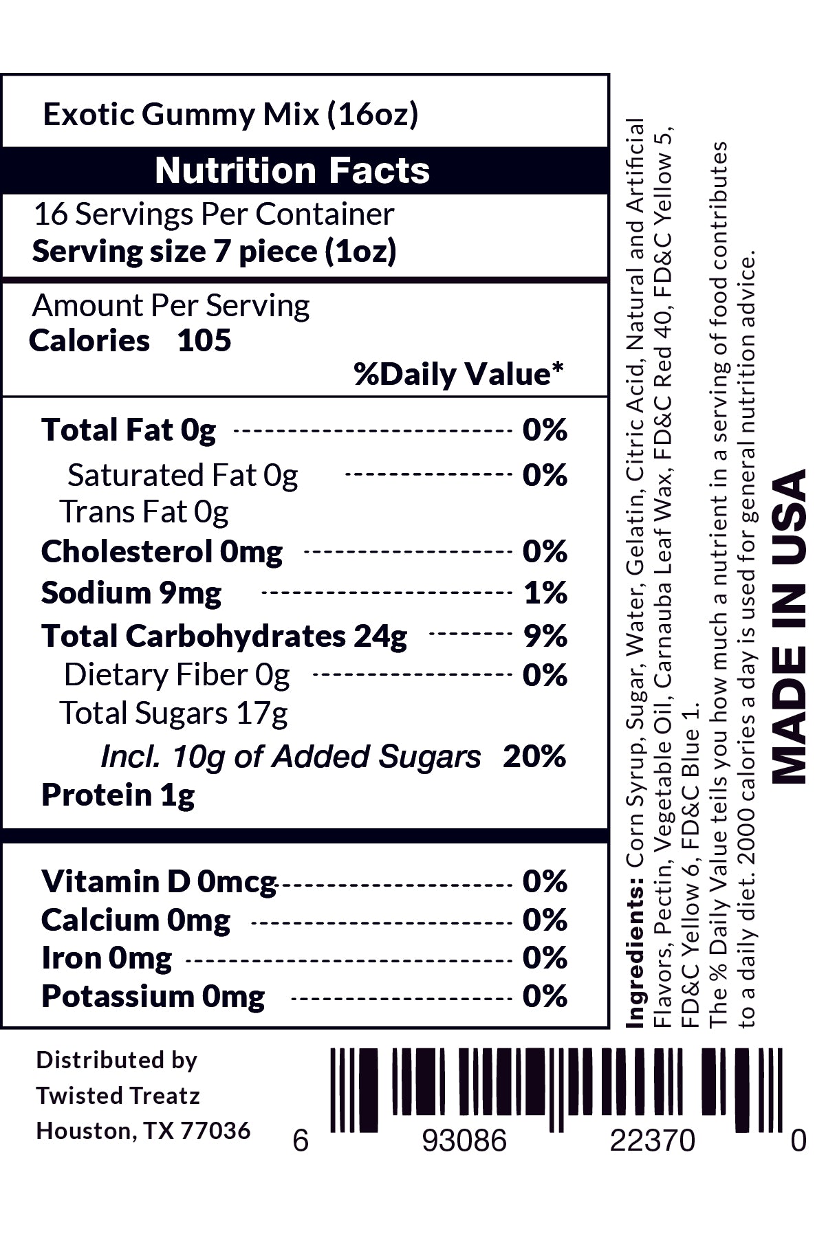 Exotic Gummy Mix