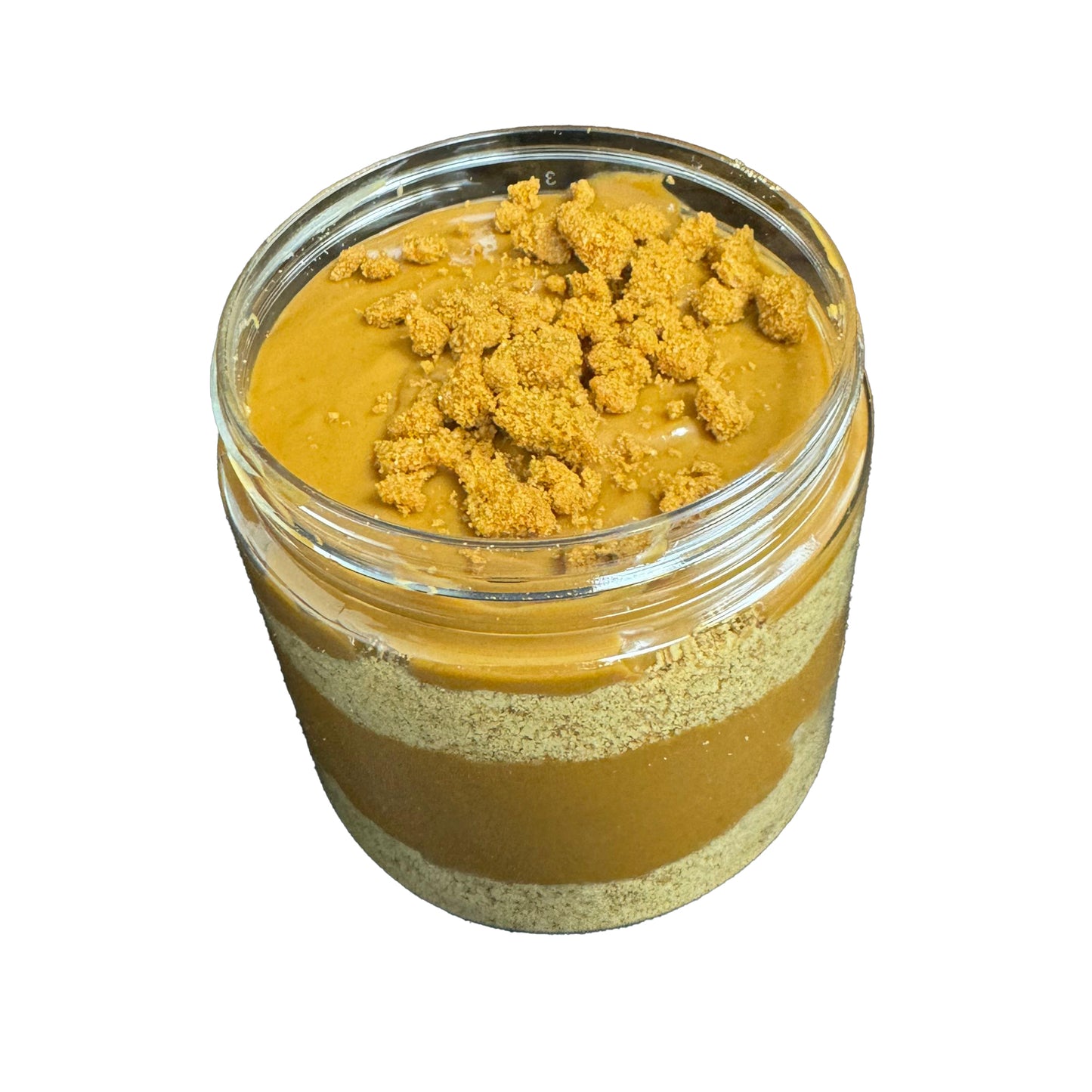 Lotus Crunch Delight Creamy Biscoff Spread Dessert with Cookie Crumble Layers (8oz Jar)