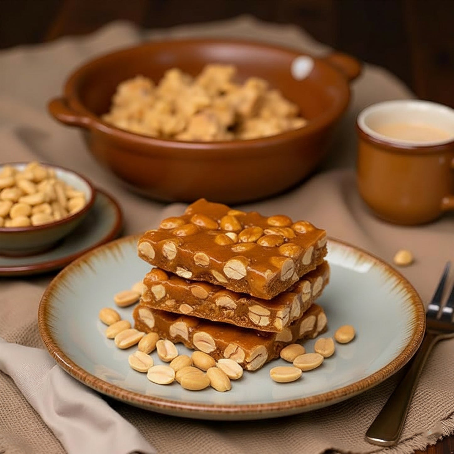 Peanut Brittle Crunchy, Sweet & Buttery Nut Candy