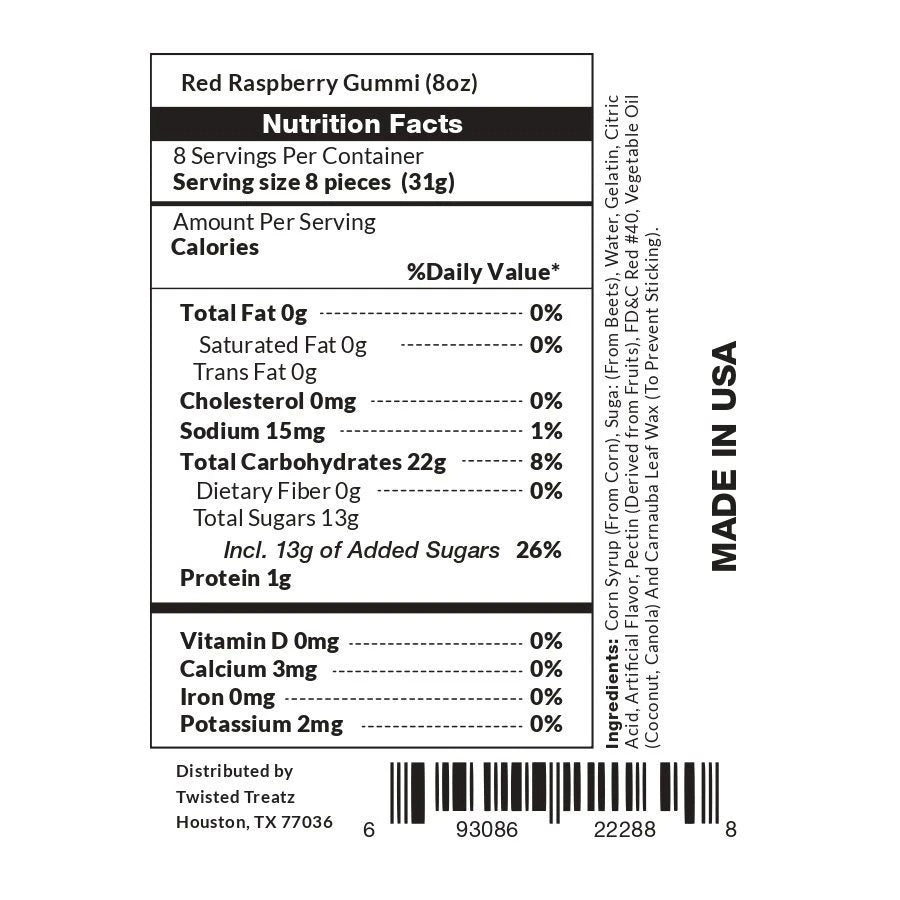 Red Gummi Raspberries