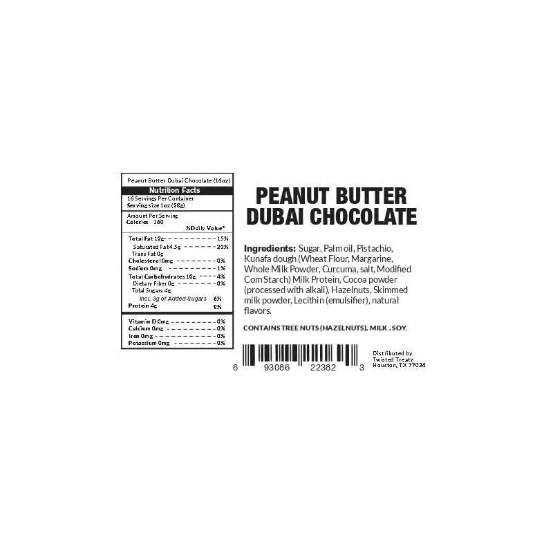 Peanut Butter Dubai Chocolate – Creamy & Rich Blend (8oz / 1lb)