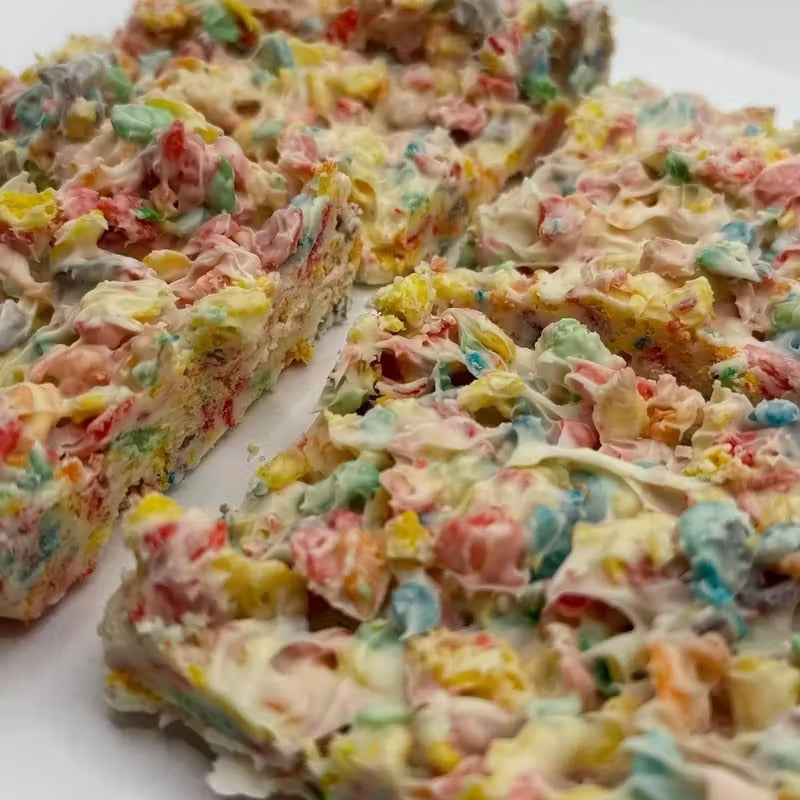 Rainbow Crunch White Bark Colorful Candy Bark with Crispy Crunch