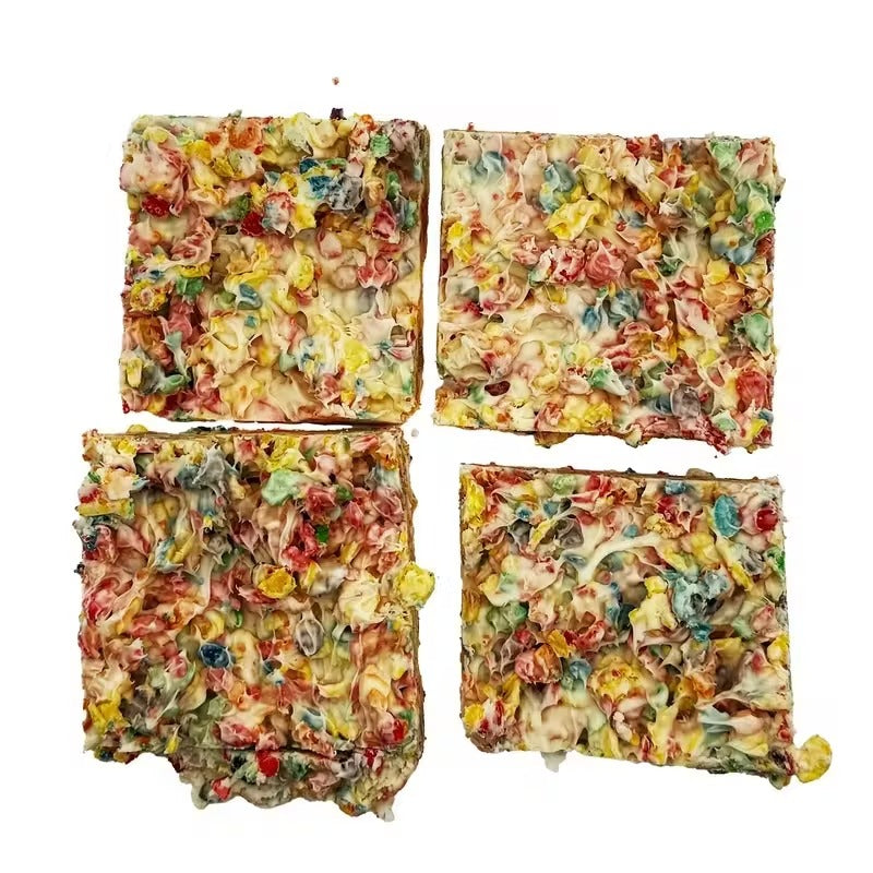 Rainbow Crunch White Bark Colorful Candy Bark with Crispy Crunch