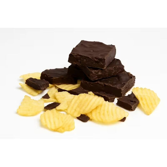 Chocolate Covered Potato Chips Bark Sweet & Crunchy Snack Treat
